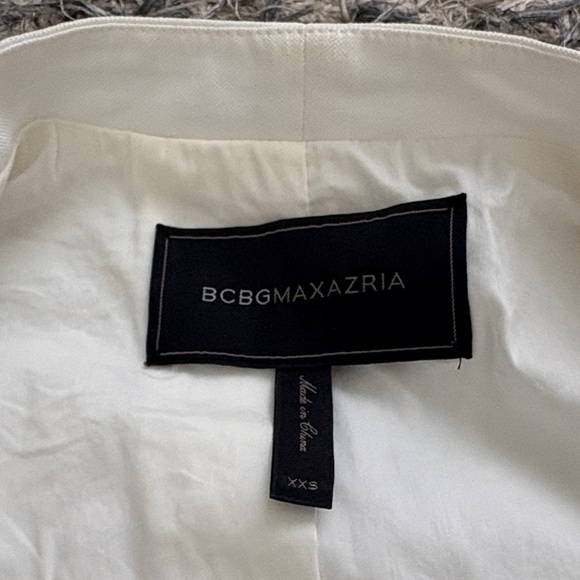 BCBGMaxAzria White Capri Cropped Blazer Size XXS - Picture 8 of 8